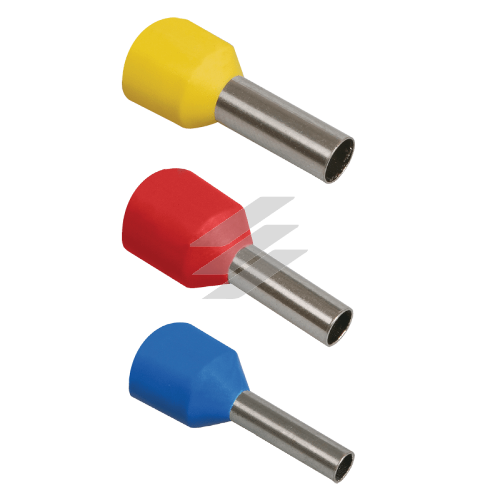 Накінечник-гільза Е1508 1.5мм2 з ізольованим фланцем, IEK