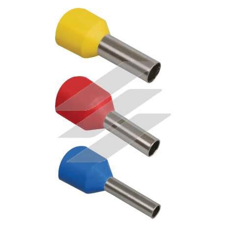 Накінечник-гільза Е1508 1.5мм2 з ізольованим фланцем, IEK